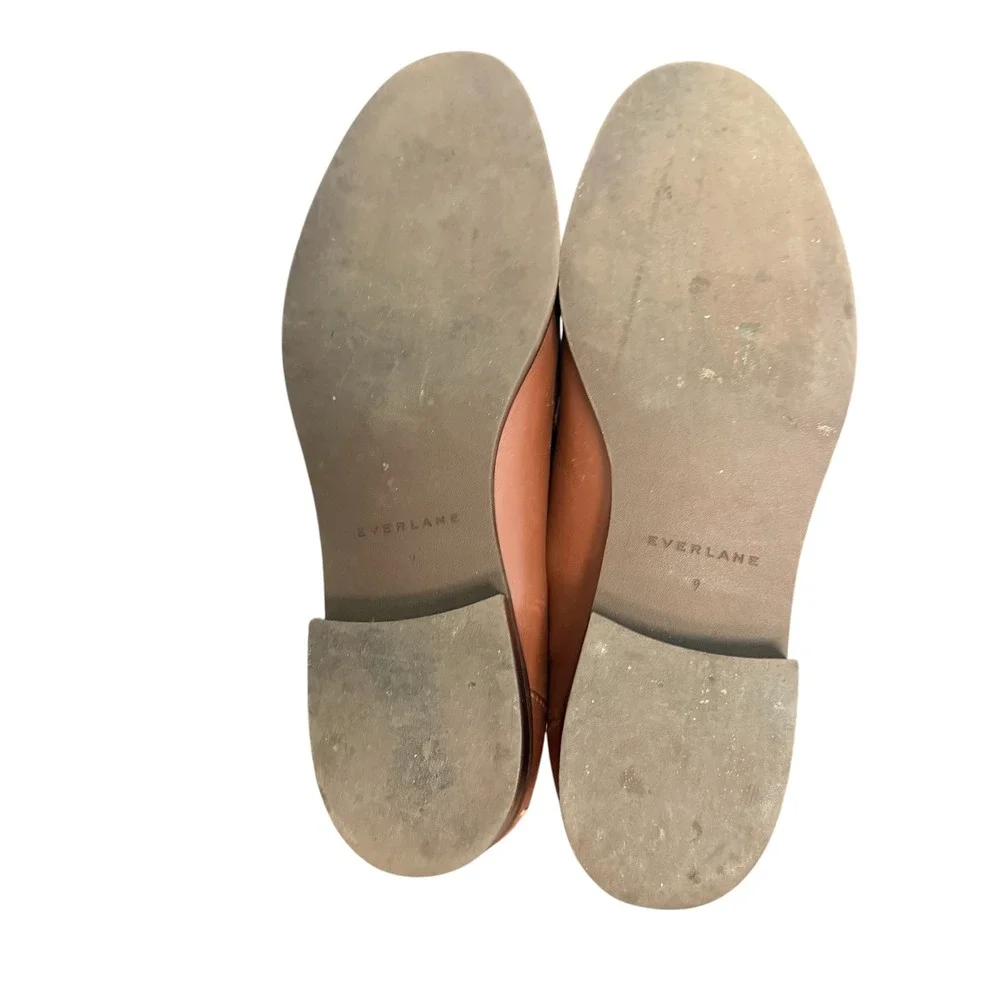 Everlane Modern Loafer in Rum Italian Leather Slip On Shoes Size 9 - Picture 7 of 11